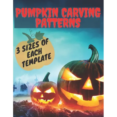 Pumpkin Carving Patterns. 3 Sizes of Each Template: 25 Halloween Stencils. Templates for children and adults from easy to difficult. Carving Spooky an