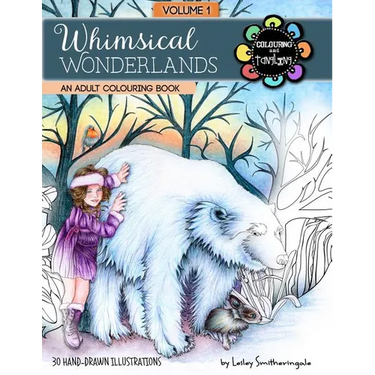 Whimsical Wonderlands Adult Colouring Book: Fairies, Unicorns, Mermaids, Animals and more - a touch of fantasy for all skill levels.