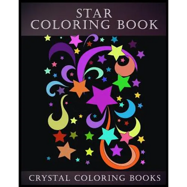 Star Coloring Book: A Stress Relief Adult Coloring Book Containing,15 Star Patterns Printed On White Backgrounds, And Repeated On Aa Black