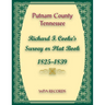 Putnam County, Tennessee, Richard F. Cook's Survey or Plat Book, 1825-1839