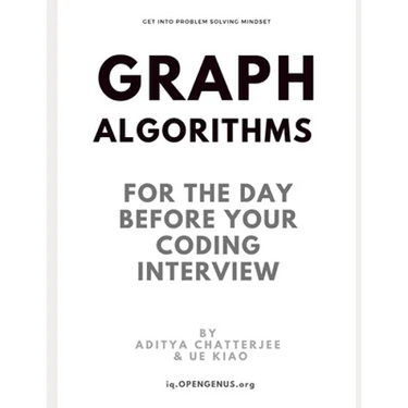 Graph Algorithms for the day before your coding interview