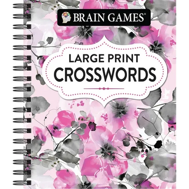 Brain Games - Large Print Crossword (Floral)