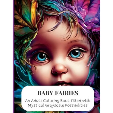 Baby Fairies: An Adult Coloring Book filled with Mystical Grayscale Possibilities