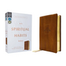 Niv, Spiritual Habits Bible, Leathersoft, Tan, Red Letter, Comfort Print: Learn to Live a Gospel-Centered Life