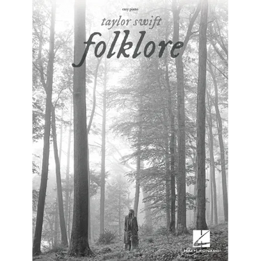 Taylor Swift Folklore: Easy Piano Songbook with Lyrics Beginner and Intermediate Sheet Music for Piano Players and Fans Simplified Arrangements for Pi