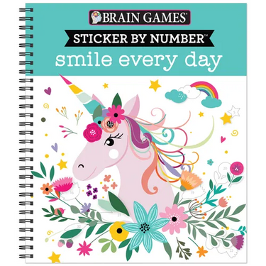 Brain Games - Sticker by Number: Smile Every Day