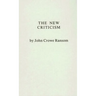 The New Criticism