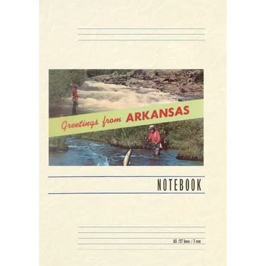 Vintage Lined Notebook Greetings from Arkansas