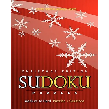 SUDOKU Puzzles - Christmas Edition, Medium to Hard: Puzzles + Solutions
