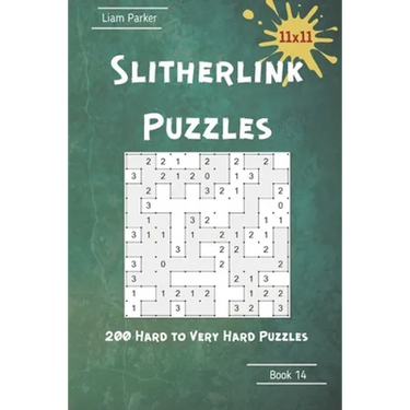 Slitherlink Puzzles - 200 Hard to Very Hard Puzzles 11x11 Book 14