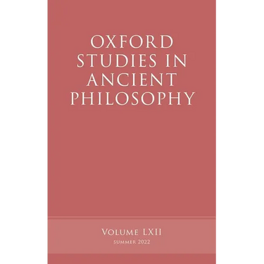 Oxford Studies in Ancient Philosophy, Volume 62