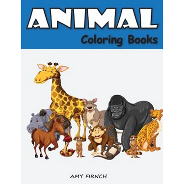 Animal Coloring Book: Zoo Coloring Books for Kids, Fun Activities Book for Early Learning, Relaxation, Preschool Pre