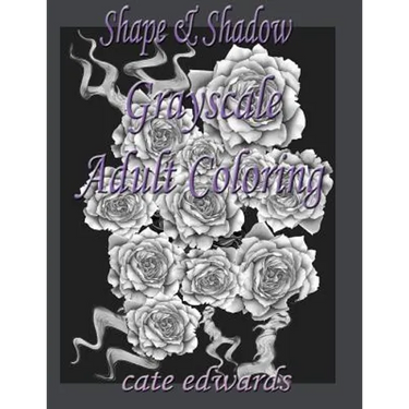 Shape & Shadow Grayscale Adult Coloring: Book 1
