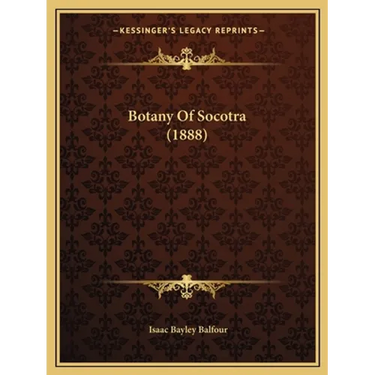 Botany Of Socotra (1888)