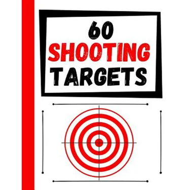 60 Shooting Targets: Large Paper Perfect for Rifles / Firearms / BB / AirSoft / Pistols / Archery & Pellet Guns