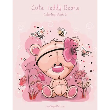 Cute Teddy Bears Coloring Book 2