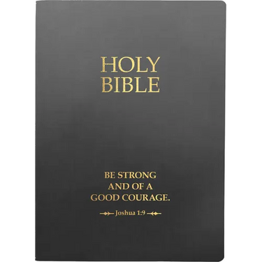 KJV Holy Bible, Be Strong and Courageous Life Verse Edition, Large Print, Black Ultrasoft: (Red Letter, 1611 Version)