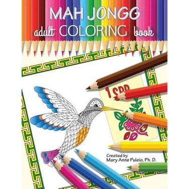 MAH JONGG Adult Coloring Book