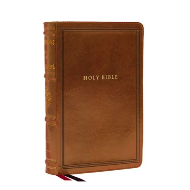 KJV Large Print Reference Bible, Brown Leathersoft, Red Letter, Comfort Print (Sovereign Collection): Holy Bible, King James Version