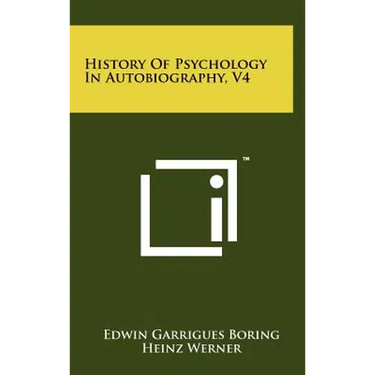 History of Psychology in Autobiography, V4