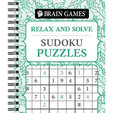 Brain Games - Relax and Solve: Sudoku (Pattern Cover)