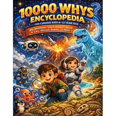 10000 Whys Encyclopedia for Curious Kids 6-12 Year Old: Big Questions, Smart Answers About Cars, Aircraft, Robots, and More