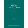 Ode to Death, H.144: Vocal score