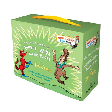Little Green Boxed Set of Bright and Early Board Books: Fox in Socks; Mr. Brown Can Moo! Can You?; There's a Wocket in My Pocket!; Dr. Seuss's ABC