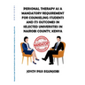 Personal Therapy as a Mandatory Requirement for Counseling Students and Its Outcomes in Selected Universities in Nairobi County, Kenya