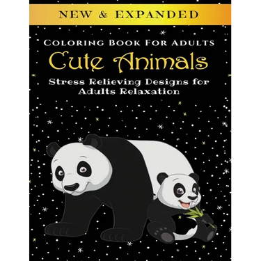 Cute Animals - Adult Coloring Book: Stress Relieving Designs for Adults Relaxation