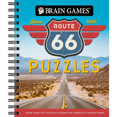 Brain Games - Route 66 Puzzles: More Than 140 Puzzles Celebrating America's Famous Road