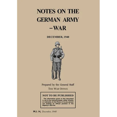 Notes on the German Army-War: December 1940