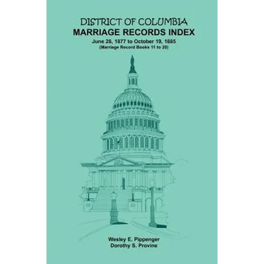 District of Columbia Marriage Records Index, 1877-1885