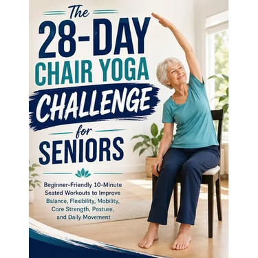 The 28-Day Chair Yoga Challenge for Seniors: Beginner-Friendly 10-Minute Seated Workouts to Improve Balance, Flexibility, Mobility, Core Strength, Pos