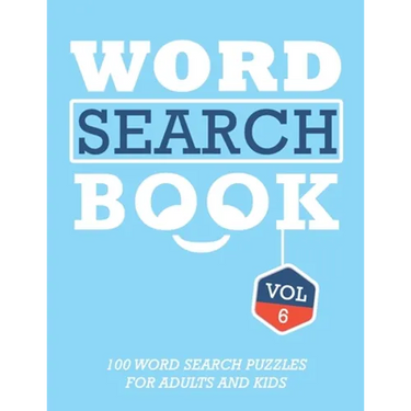 Word Search Book: 100 Word Search Puzzles For Adults And Kids Brain-Boosting Fun Vol 6