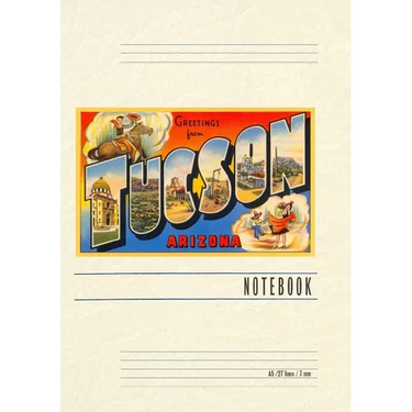 Vintage Lined Notebook Greetings from Tucson