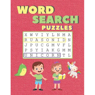 Word Search Puzzles: 105 Fun and Educational Large Print Themed Puzzles For Kids 6+ Improve Vocabulary, Spelling, and Memory For Children.