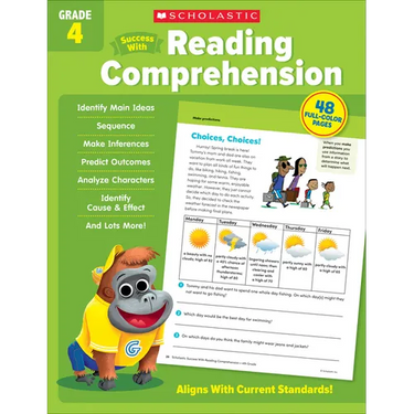 Scholastic Success with Reading Comprehension Grade 4 Workbook