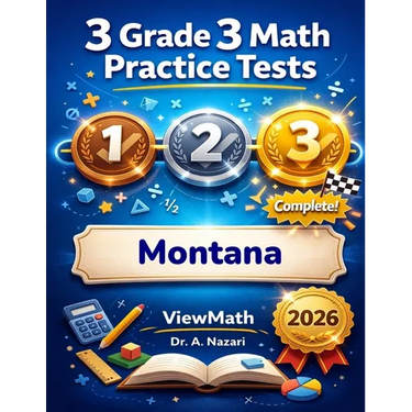 3 Montana MontCAS Grade 3 Math Practice Tests: Full-Length Test Prep with Detailed Answer Explanations