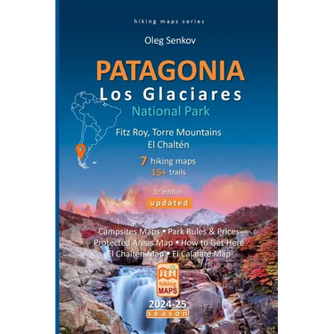PATAGONIA, Los Glaciares National Park, Fitz Roy, Torre Mountains, El Chaltén, hiking maps