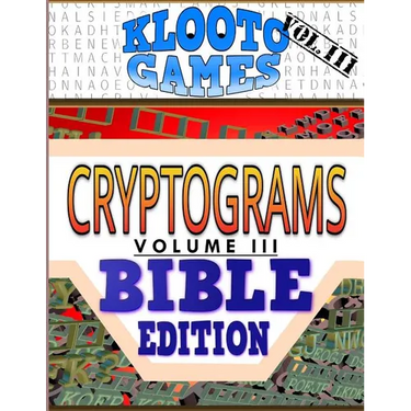 KLOOTO Games CRYPTOGRAMS Vol. III: Bible Edition