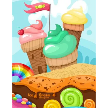 Ice Cream Coloring Book 1