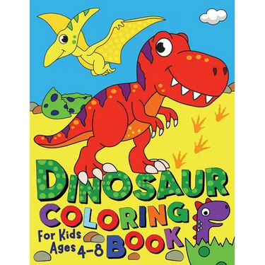 Dinosaur Coloring Book for Kids ages 4-8