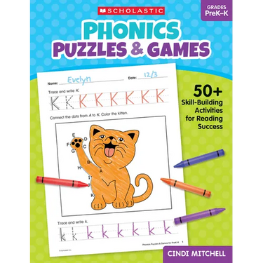Phonics Puzzles & Games for Prek-K
