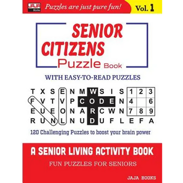 SENIOR CITIZENS Puzzle Book: Vol. 1