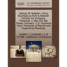 George M. Madden, Doing Business as Kohl & Madden Printing Ink Company, Petitioner, V. Mac Sim Bar Paper Company. U.S. Supreme Court Transcript of Rec