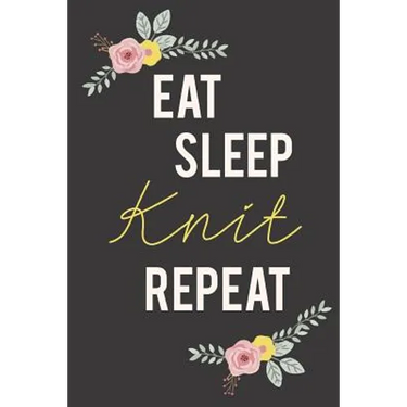 Eat Sleep Knit Repeat: Knitting Paper 4:5 - 125 pages to note down your Knitting projects and patterns.