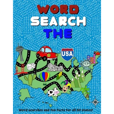 Word Search The USA: Word Searches and Fun Facts for all 50 States! - Large Print