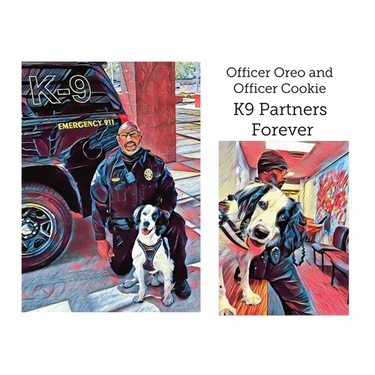 Officer Oreo and Officer Cookie K9 Partners Forever