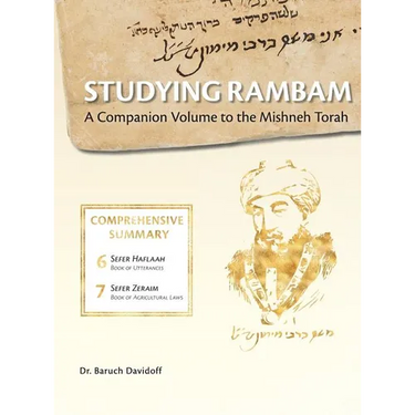 Studying Rambam. A Companion Volume to the Mishneh Torah.: Comprehensive Summary Volume 4.